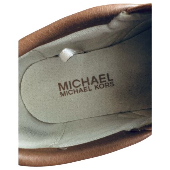 EUC MICHAEL KORS MONOGRAM PRINT LOGO SNEAKERS LITTLE KIDS 6 - Picture 3 of 4